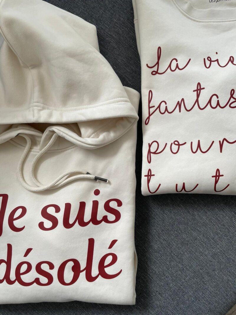 Felpa Girocollo Je m'aime - immagine 2